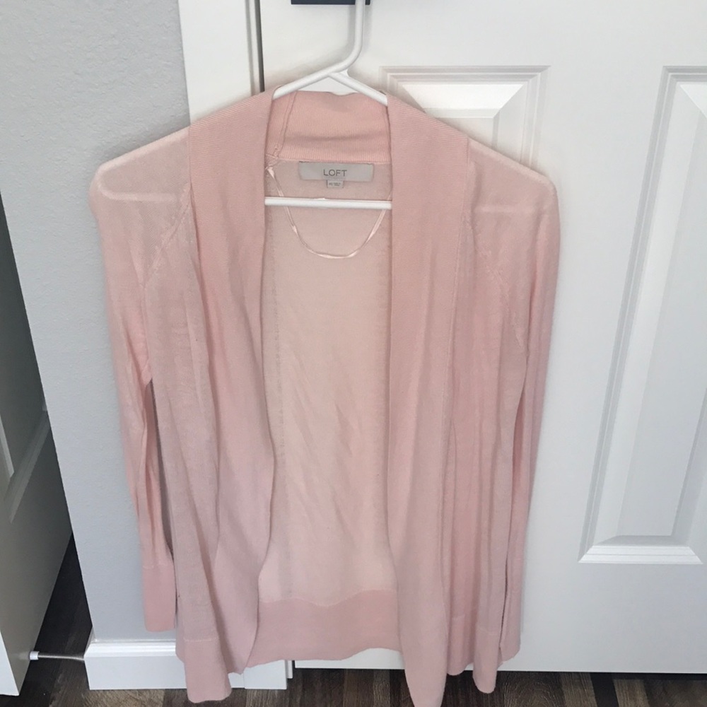 Pink cardigan